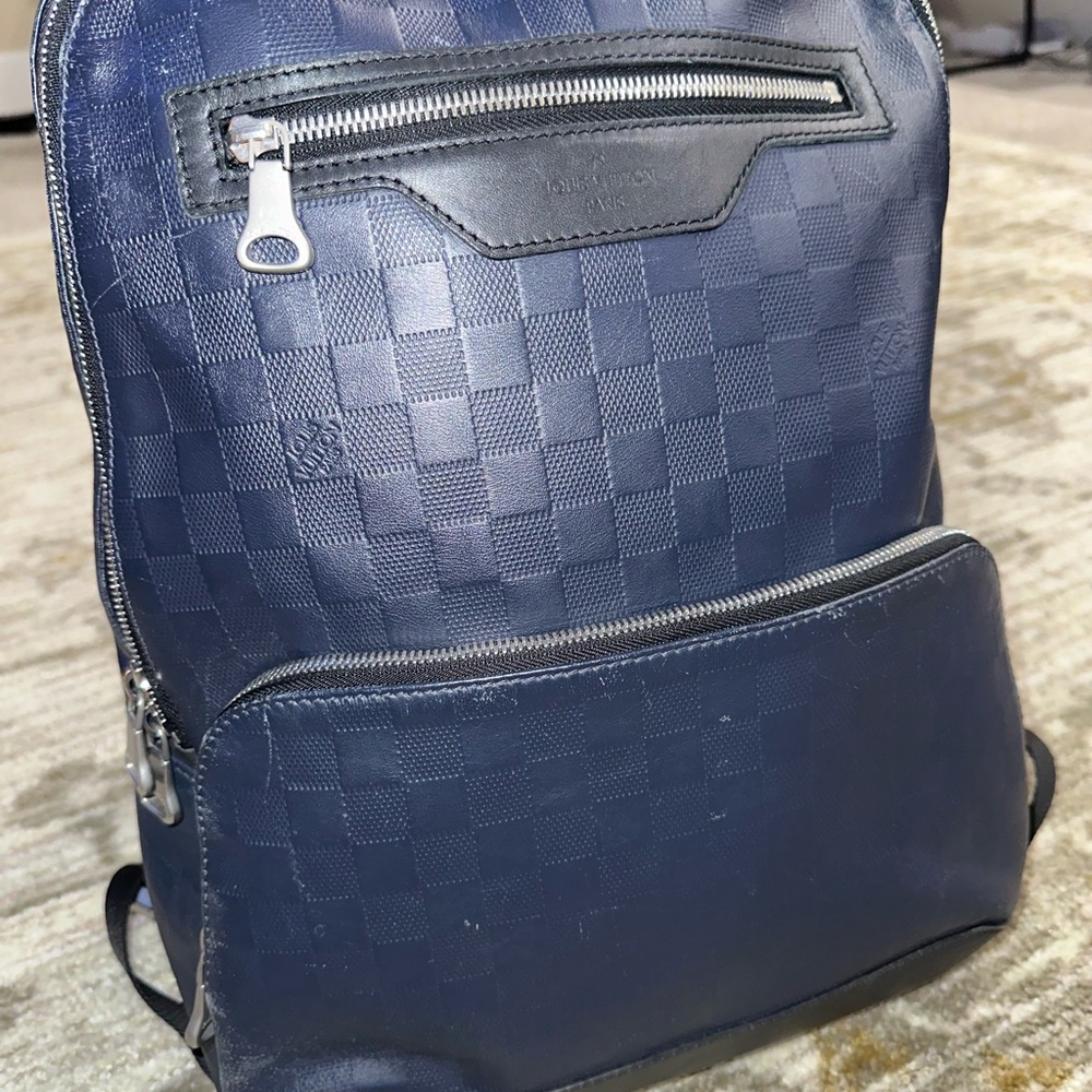 Louis Vuitton Avenue Campus Backpack Damier Infini Leather (Navy) backpack large